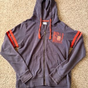Knights Apparel Syracuse Orange Blue Hoodie with Orange